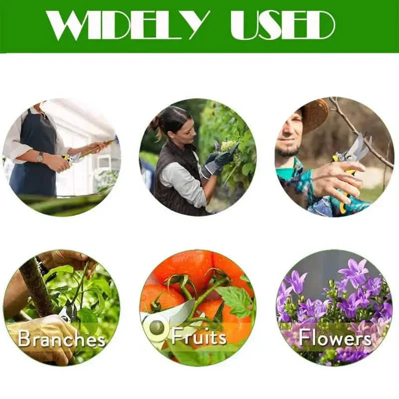 Heavy Duty Pruning Shears with Rust Proof Stainless Steel Blades Handheld Gardening Tools