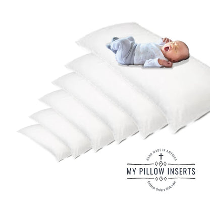 Hand Made in America, Home Pillow Insert, Cushion, Sham Stuffer, Hypoallergenic, Lumbar Support, Back Rest, Decorative, Outdoor, Couch, Bed