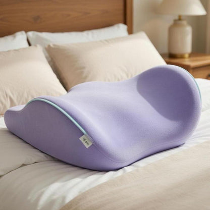 Ergonomic Lumbar Support Pillow – Memory Foam Waist Pillow for Sleeping, Back Pain Relief, Comfortable & Modern Bed Support
